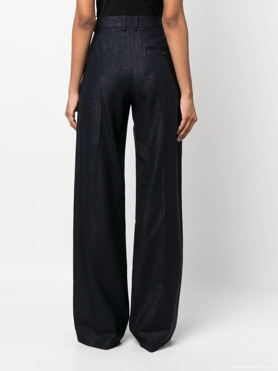 Cheap Women trousers Stella straight McCartney high-waist 0809